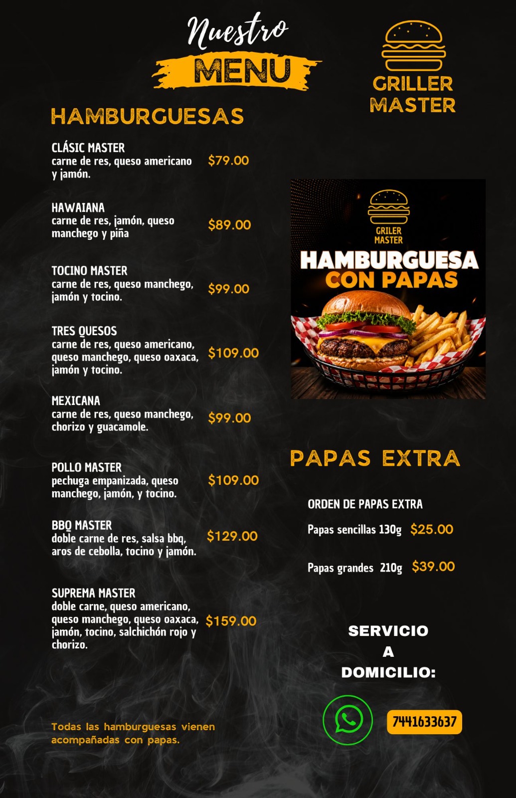 Hamburguesas bien servidas